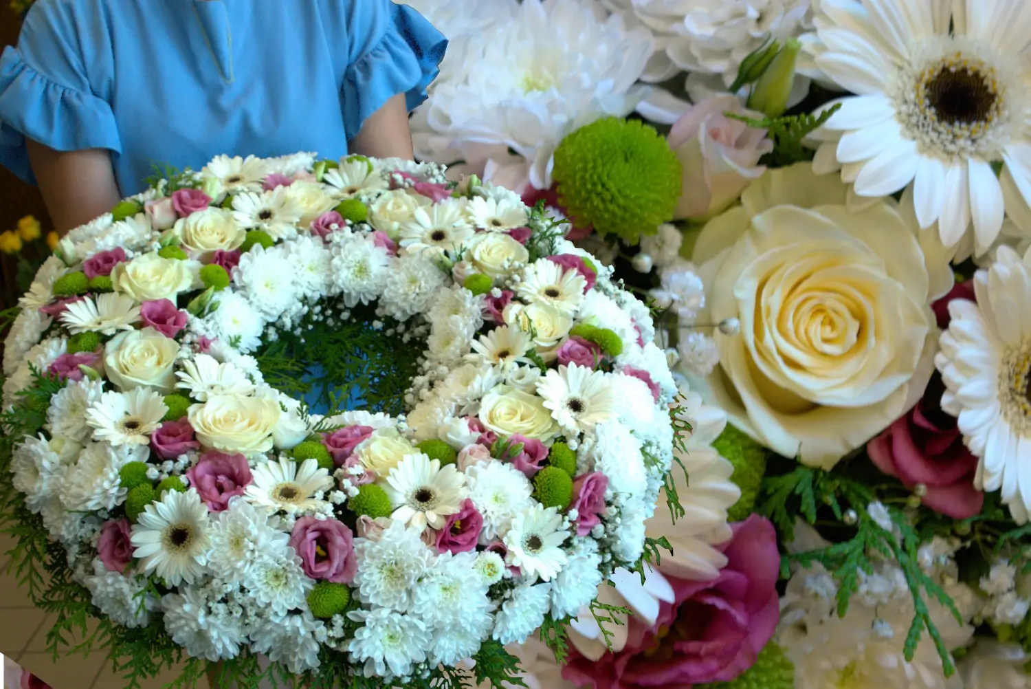 Matusepärg täislilledest cor - Matusepärg täislilledest